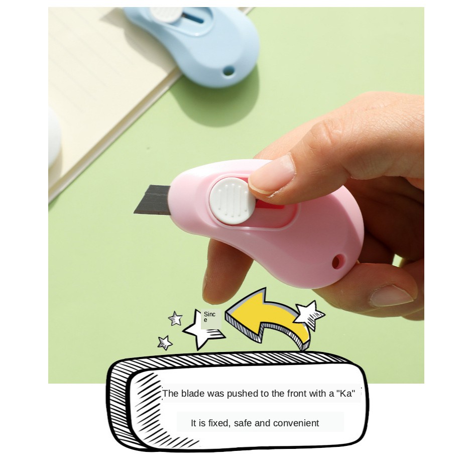 Random Lowest Price Mini Cutter knife Parcel Art Cutter Office School Supplies Cute Art Knife