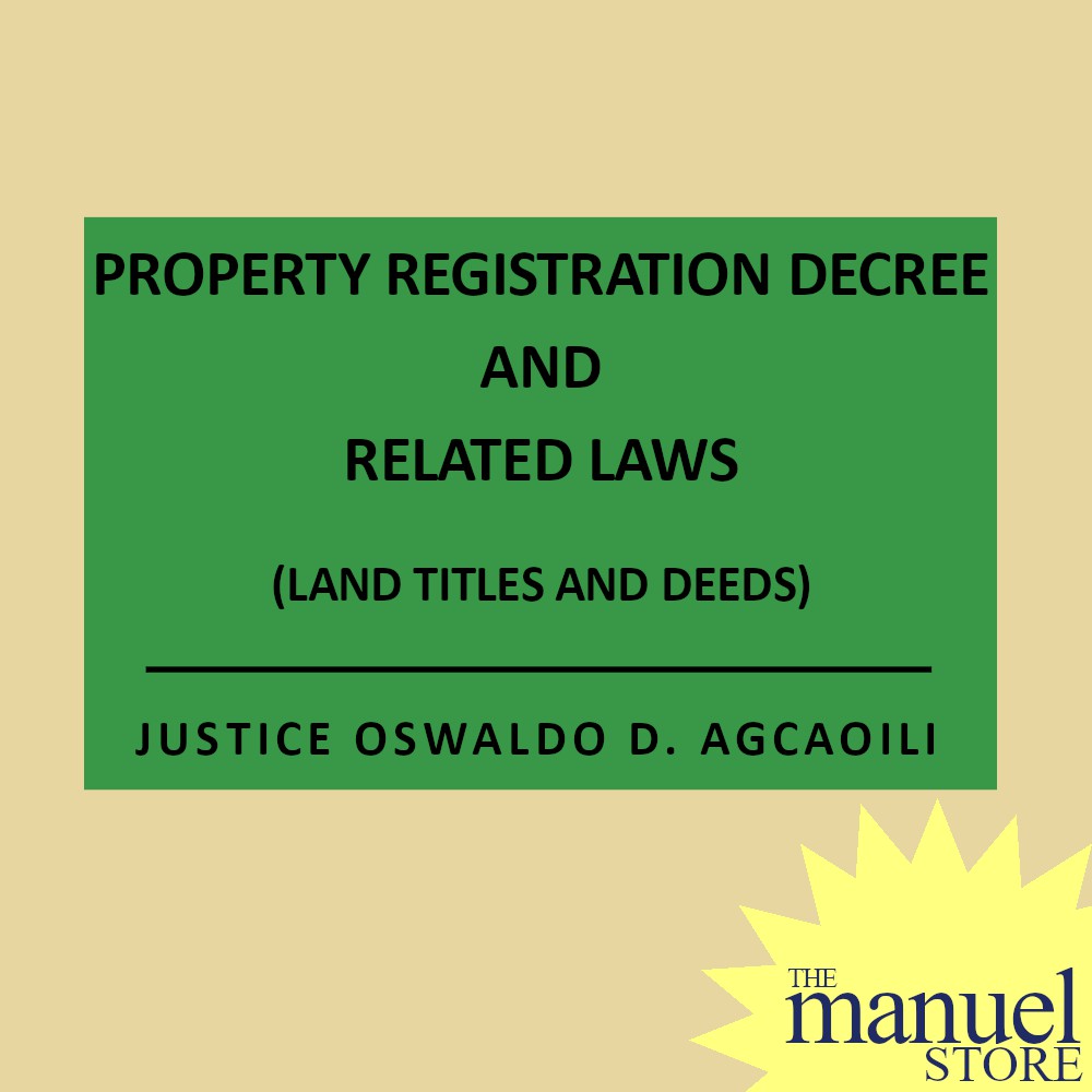 Agcaoili LTD (2018) Land Titles & Deeds Property Registration