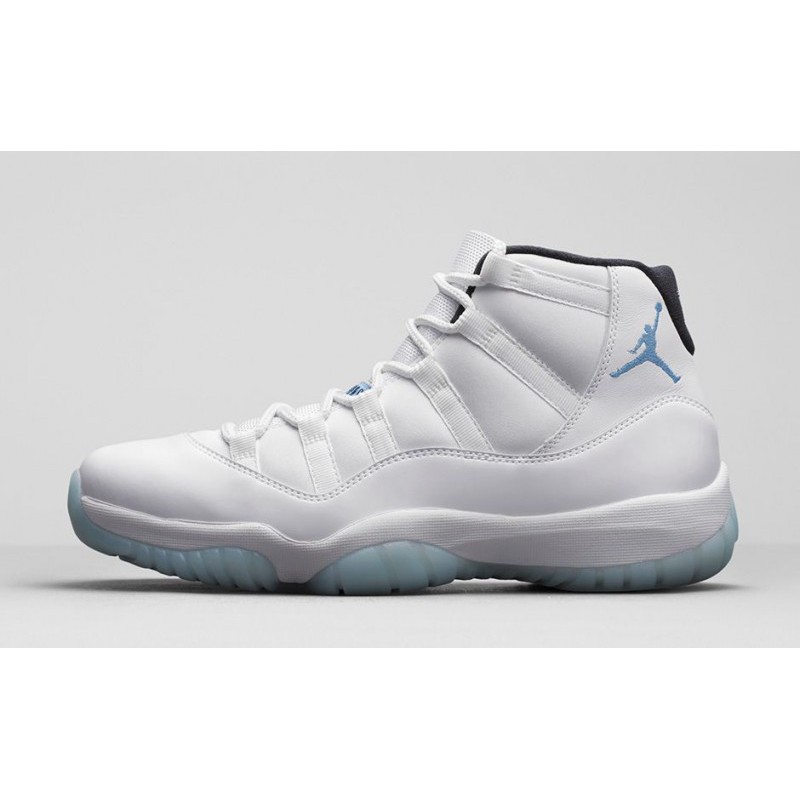 men's jordan 11 retro legend blue basketball shoes