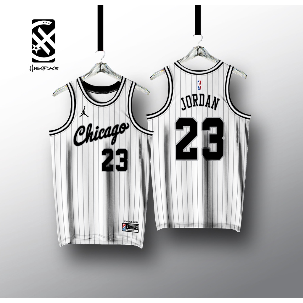 CHICAGO BULLS JORDAN WHITE HG JERSEY FULL SUBLIMATION Shopee Philippines