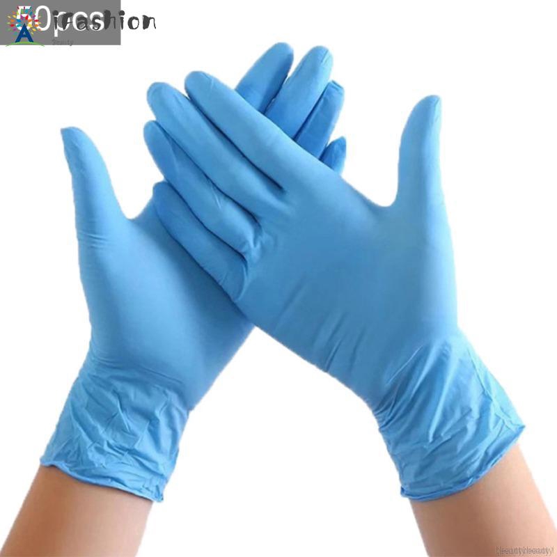 colored medical gloves