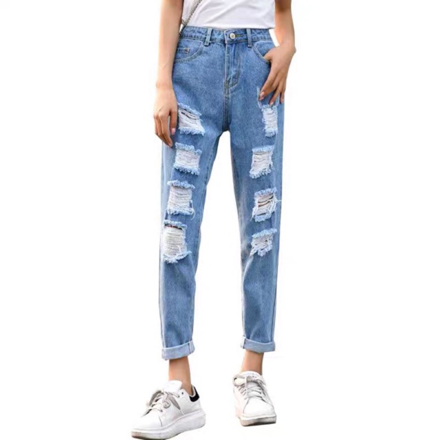 half black half red jeans