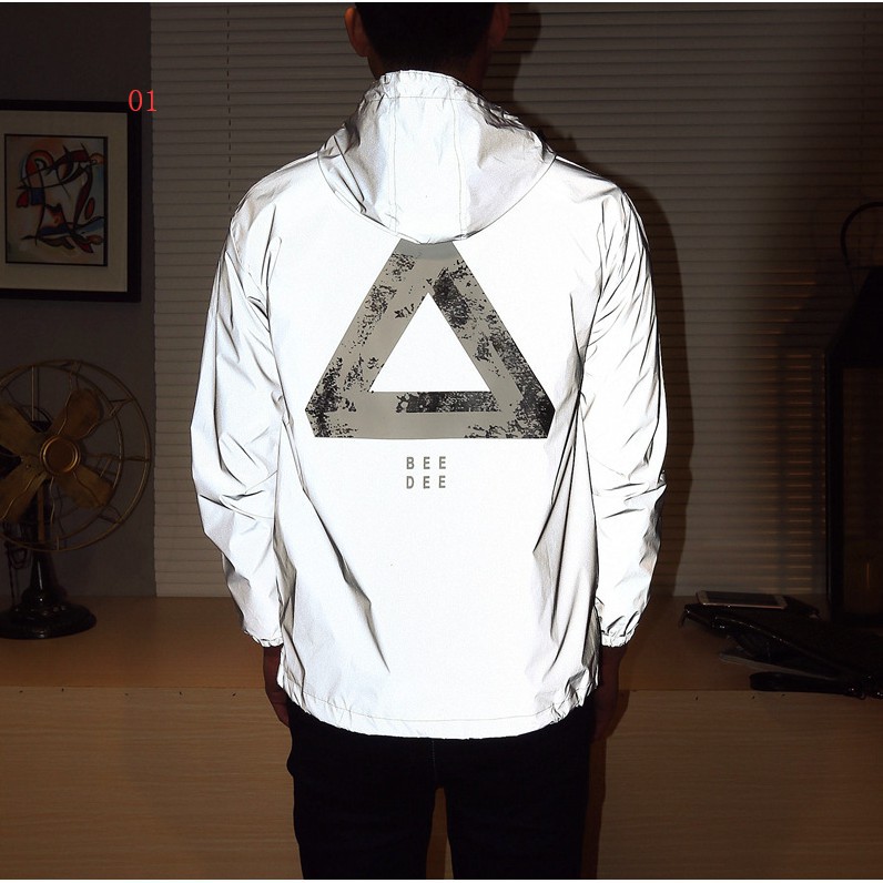 reflective jacket with hood
