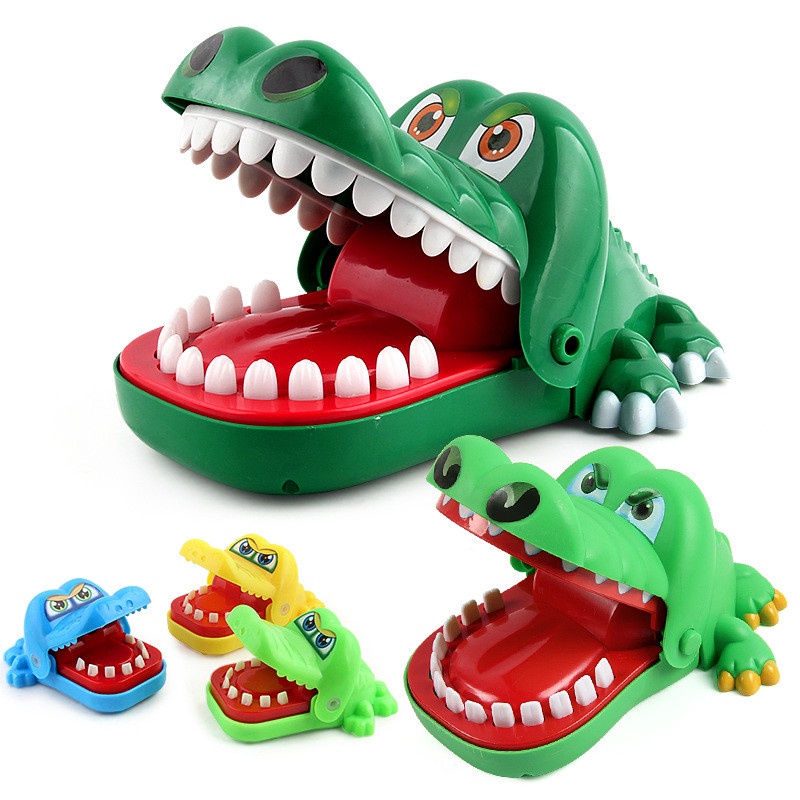 Trifycore Crocodile Toy Dinosaurier Biting Finger Spiel Funny Spielzeug Crocodile Teeth Spielzeug Spiel Interactive Spielzeug für Kinder 