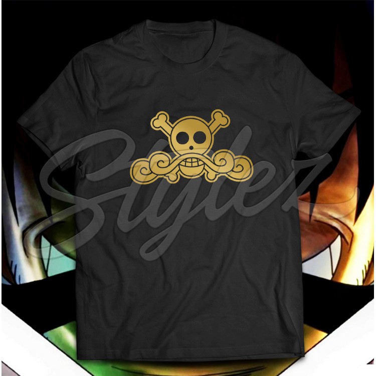 ONE PIECE GOL D. ROGER PIRATES LOGO T-SHIRT | Shopee Philippines