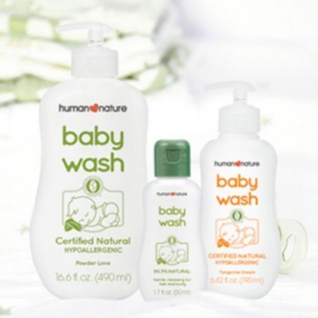 natural baby wash and lotion