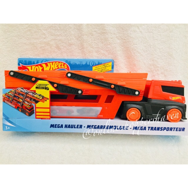 hot wheels mega hauler vehicle with 6 expandable levels
