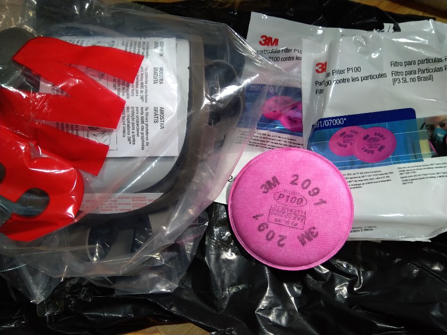 Original 6800 7 in 1 Full Face Mask Chemical Spray Painting Respirator