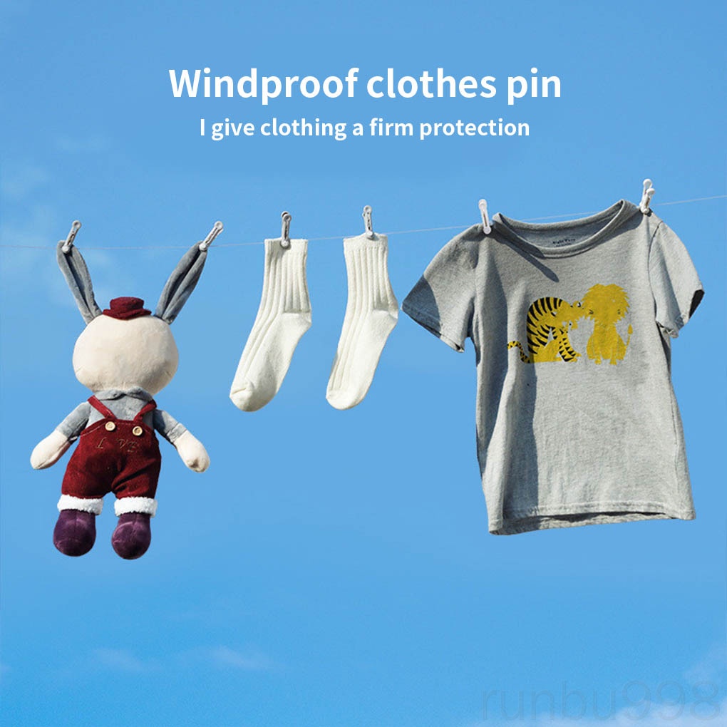 16pcs Non-marking Anti-wind Clips Household Clothes Qiult Clips Multifunctional Laundry Hanging Pegs runbu998 store