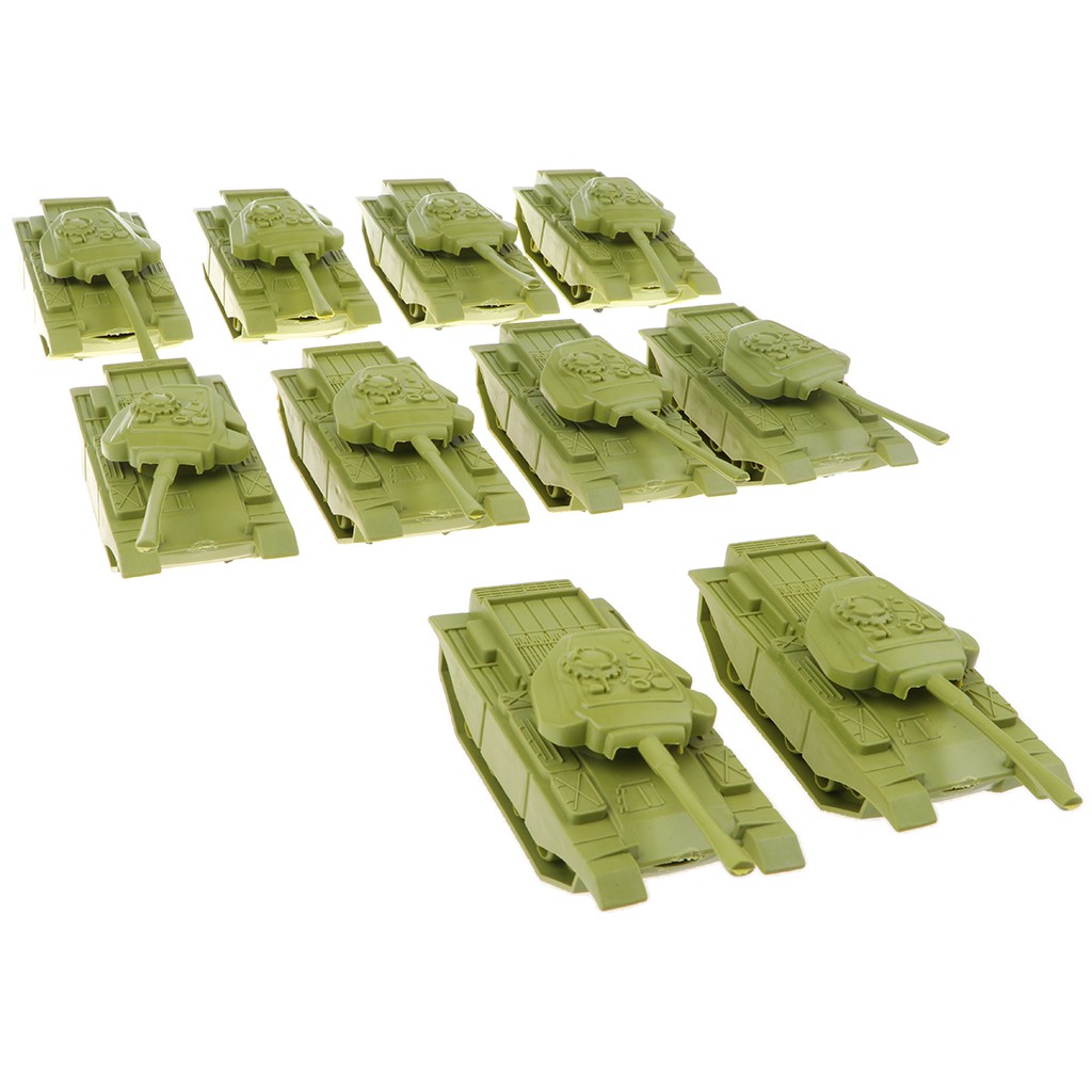 10PCS Military Model Scene Toy Soldiers Army Men Accessory Tent Yellow