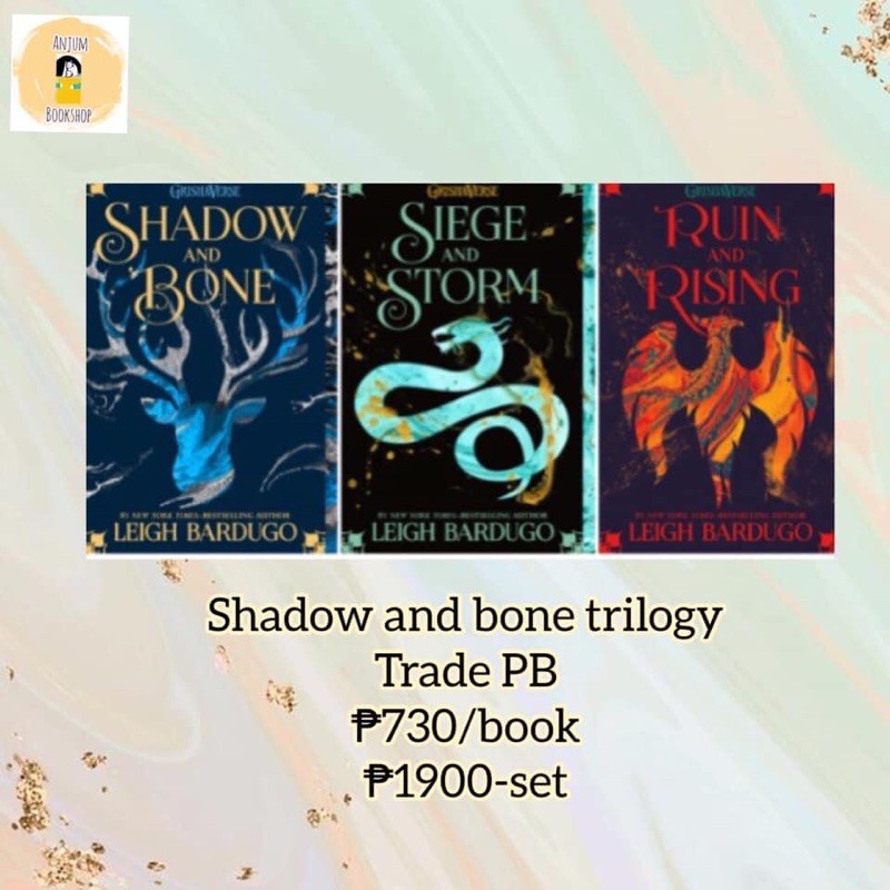 Shadow and bone trilogy Shopee Philippines