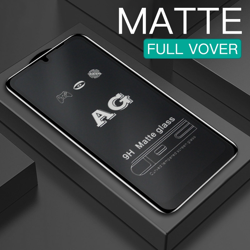Full Cover Matte Tempered Glass Xiaomi Redmi Note 9 9S 7 8