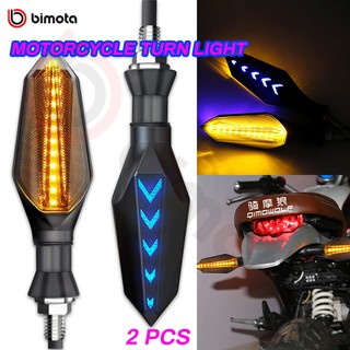 Bimota UK 2X LED Amber Turn Motorcycle Bike Signal Indicators Blinker Lights Universal 