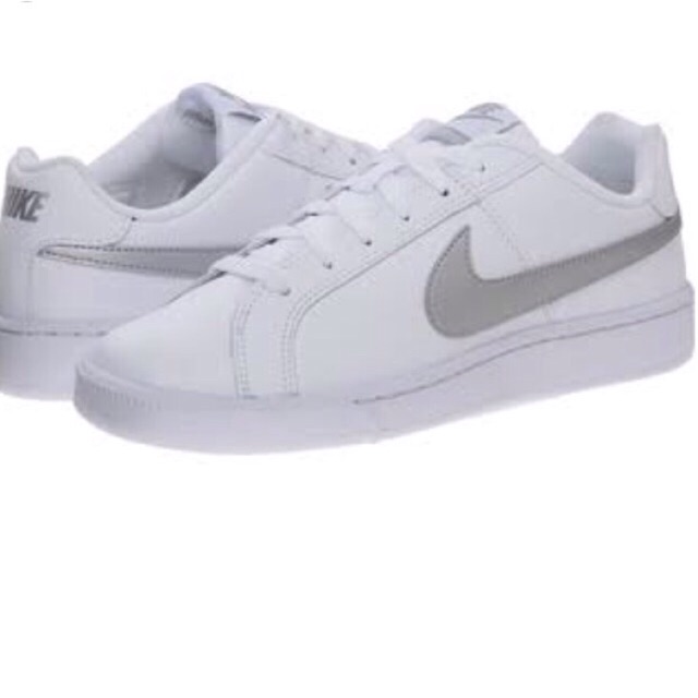 Nike Court royale classic shoes white silver | Shopee Philippines