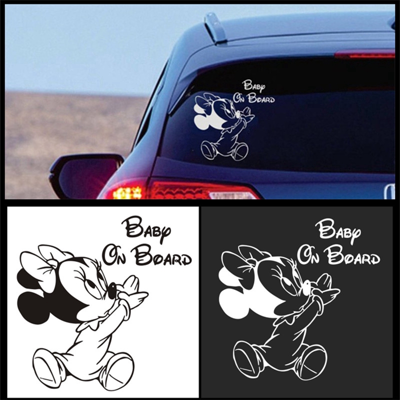 ❉ Baby on Board - Mickey Mouse Car Stickers ❉ 1Pc Disney Cartoon Fashion Car  Doodle Stickers | Shopee Philippines