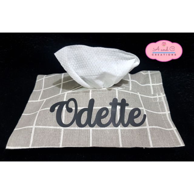 personalized tissue holder