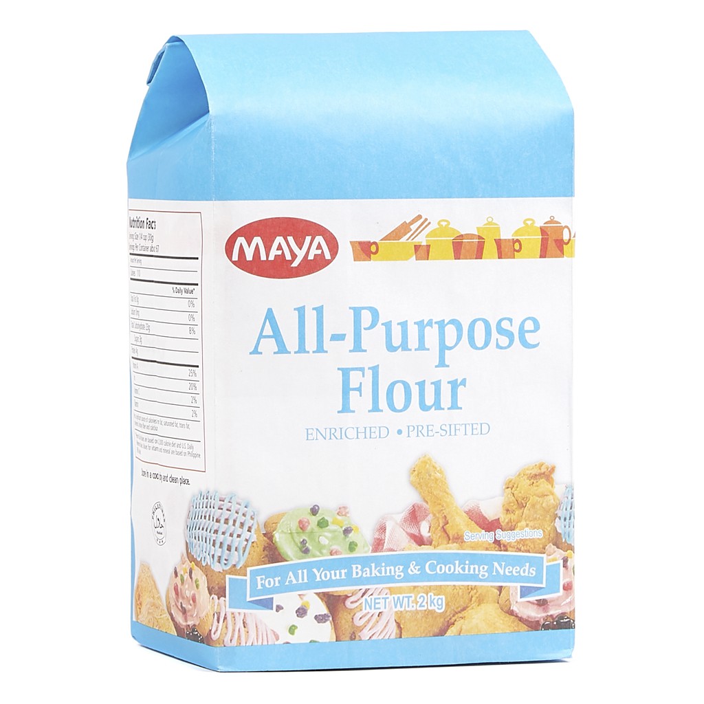MAYA All Purpose Flour 2kg (Enriched & Presifted) Shopee Philippines