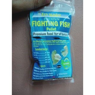 ◑☎Fry master premium fighting fish pellet or betta food 40g
