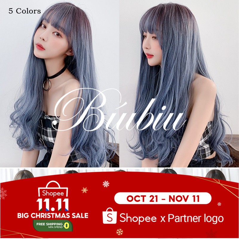 【Seven Queen】68cm Women's Hair Wig Long Curly Hair Extension Wigs for