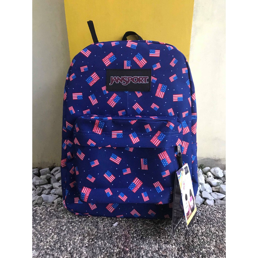 Onhand JanSport Printed Superbreak Backpack Bag Shopee Philippines