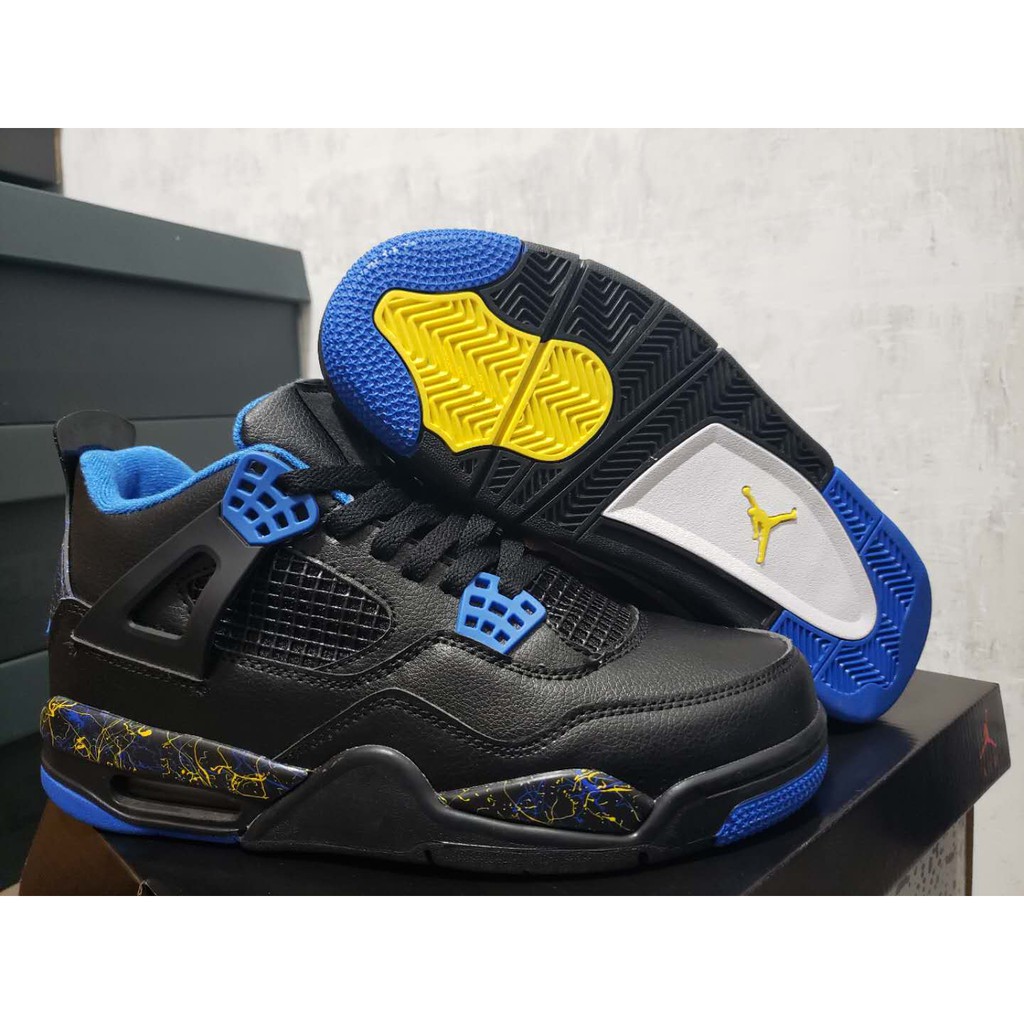 jordan 4 black and blue