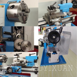 Lathe Machine Benchtop Metal Lathe Small Stainless Steel Lathe High Precision Metal Processing Wood #8