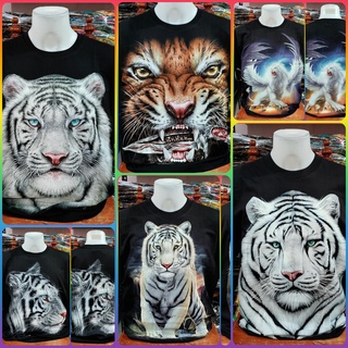 (HD)TIGER GLOW IN THE DARK WITH BACK PRINT | ORIG THAI | UNISEX | COTTON #2