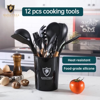Kaisa Villa silicone kitchen utensils set 12pcs kitchenwares Kitchen tools cookware set utensils set