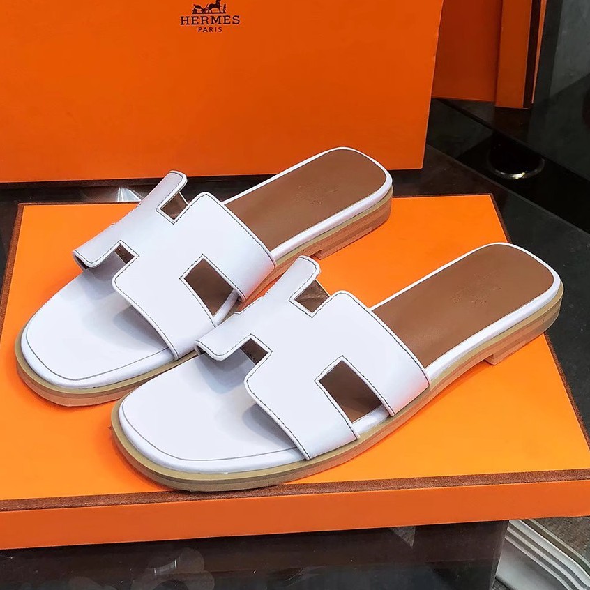 hermes white slides