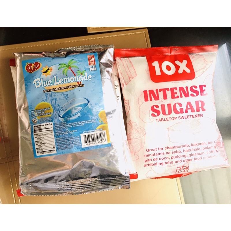 Injoy Blue Lemonade Powder 200g + Intense Sugar 200g Shopee Philippines