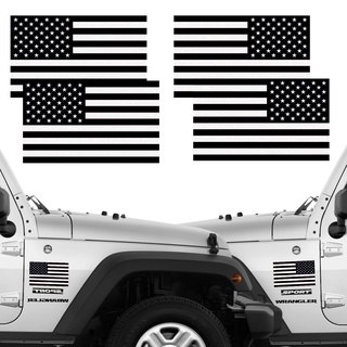 1-5" Subdued Tactical American Flag Decal with EAGLE Reflective Sticker Reverse 