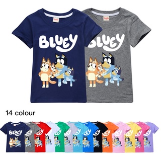 Bingo Bluey Cartoon Children's T-shirt Kid T-shirt Party T-shirt 100% Cotton Fashion Theme Gift #1