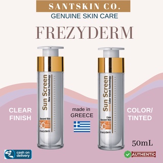 Frezyderm Sun Screen Velvet Face SPF50+ (Clear or Tinted) AUTHENTIC