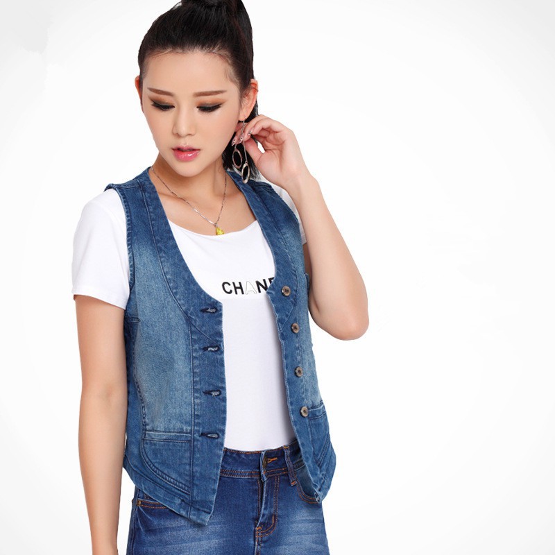 jean vest for girl