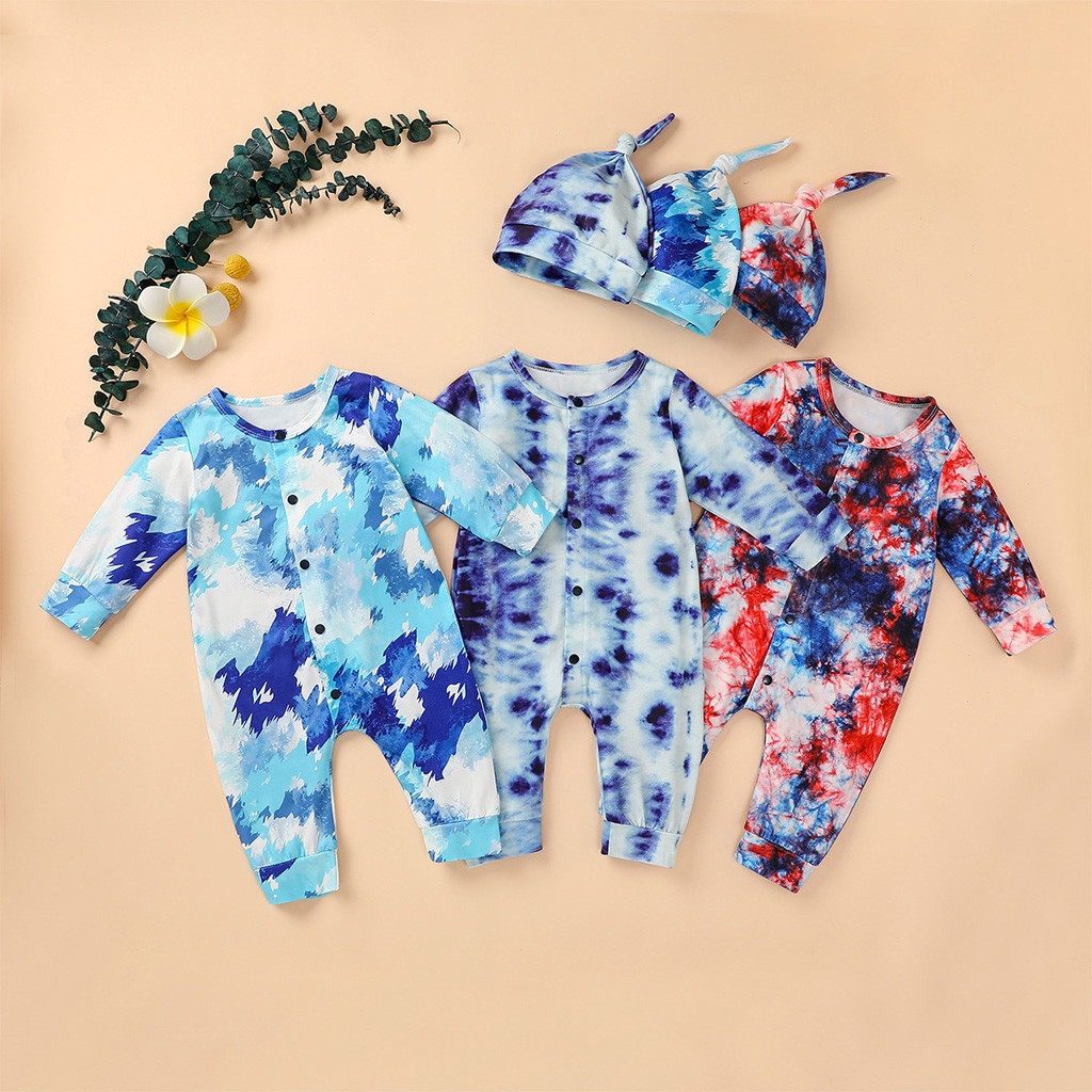 tie dye rompers and jumpsuits