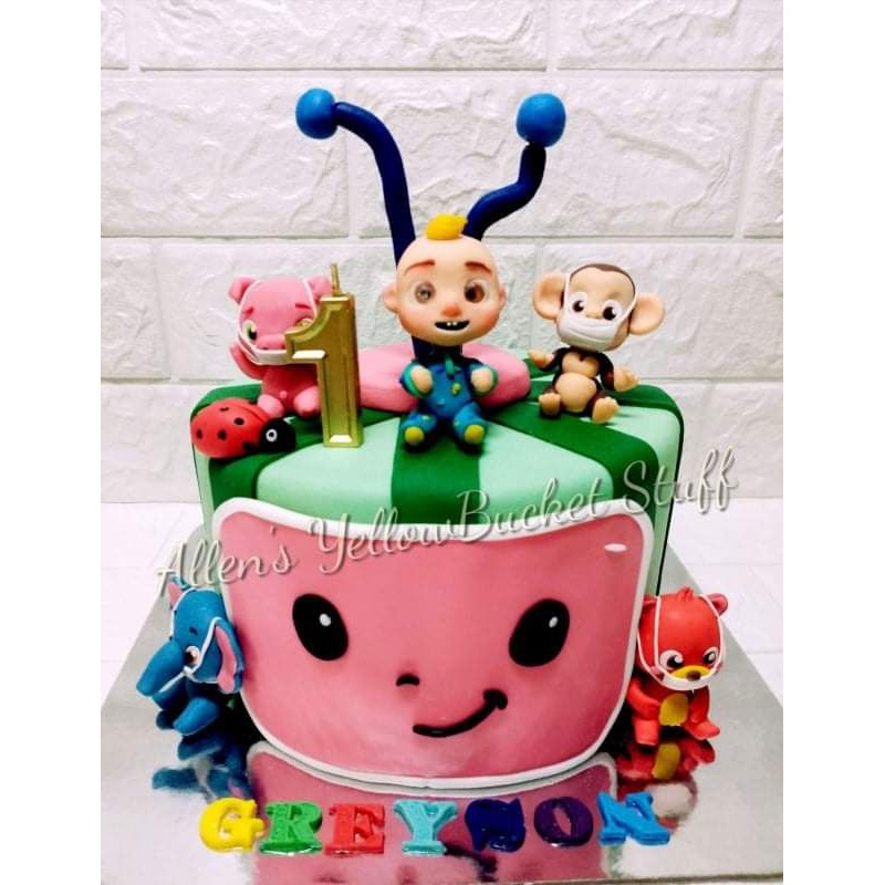 Cocomelon Jj And Friends Cake Topper Set Made To Order Shopee Philippines