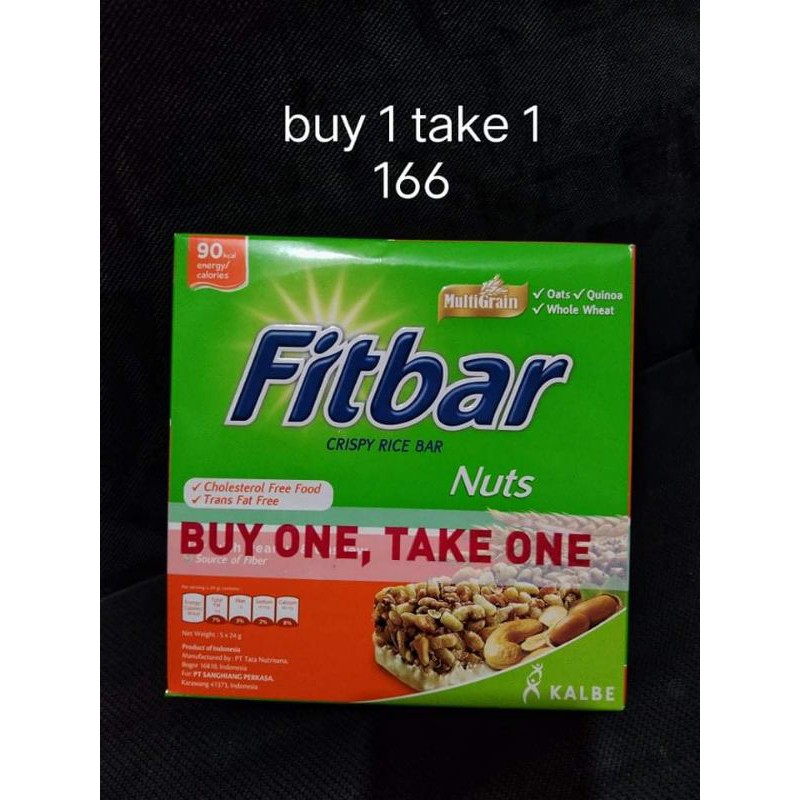 Fitbar Crispy Rice Bar Nuts Buy 1 Take 1 Shopee Philippines