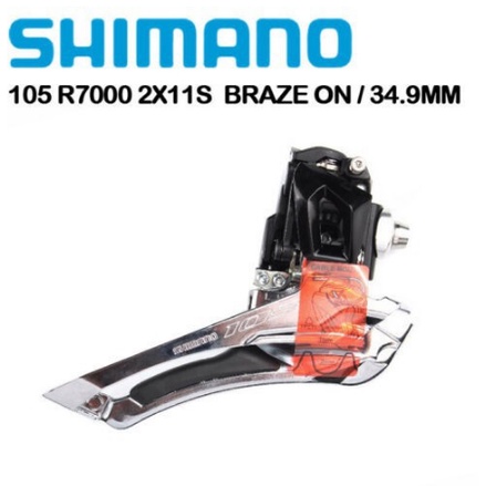 SHIMANO 105 R7000 Series FD-R7000-F/B 2x11 Speed Front Derailleur braze ...