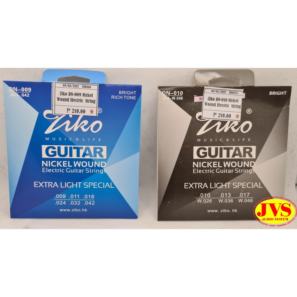 Ziko Extra Light Special Nickel Wound Electric Guitar Strings Shopee Philippines