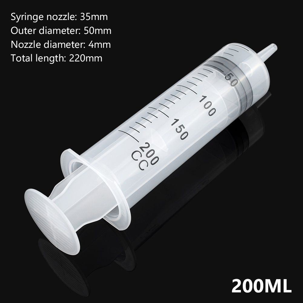 100/150/200ML Plastic Syringe Feeder Hydroponics Analyze Measuring Cups