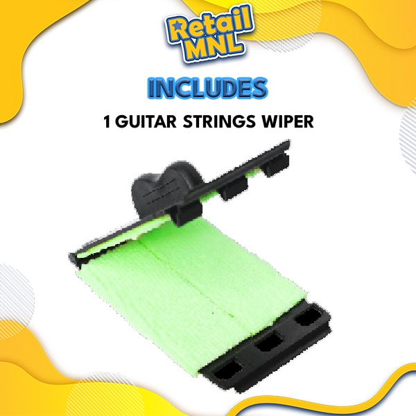 Retailmnl Guitar Strings Clean String Wiper Guitar Care (Black