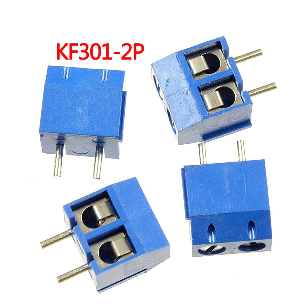 10PCS Green KF301-2P 2 Pin Plug-in Screw Terminal Block Connector 5.08mm 