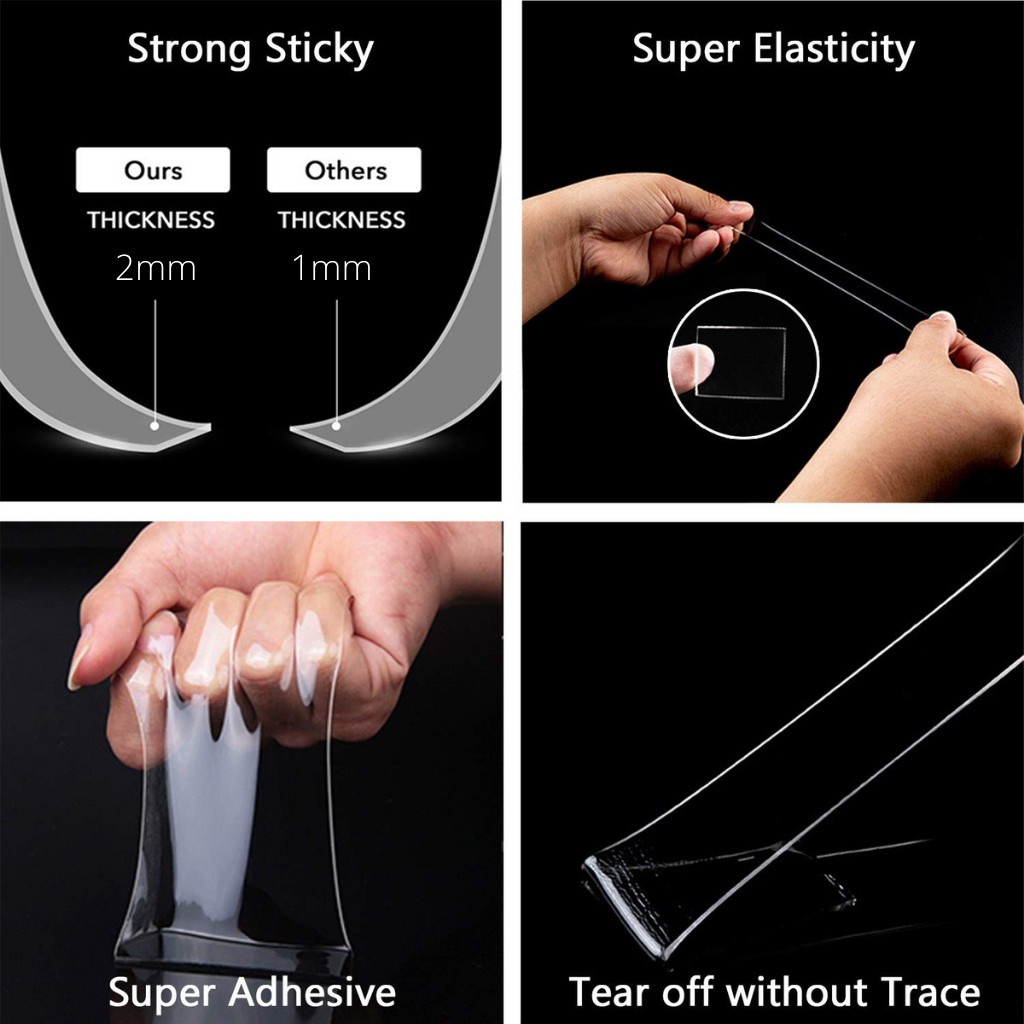 Benb G Nano Glue Double Side Strong Tape 1M Thickening Traceless Super Glue Environmental Protection Multipurpose