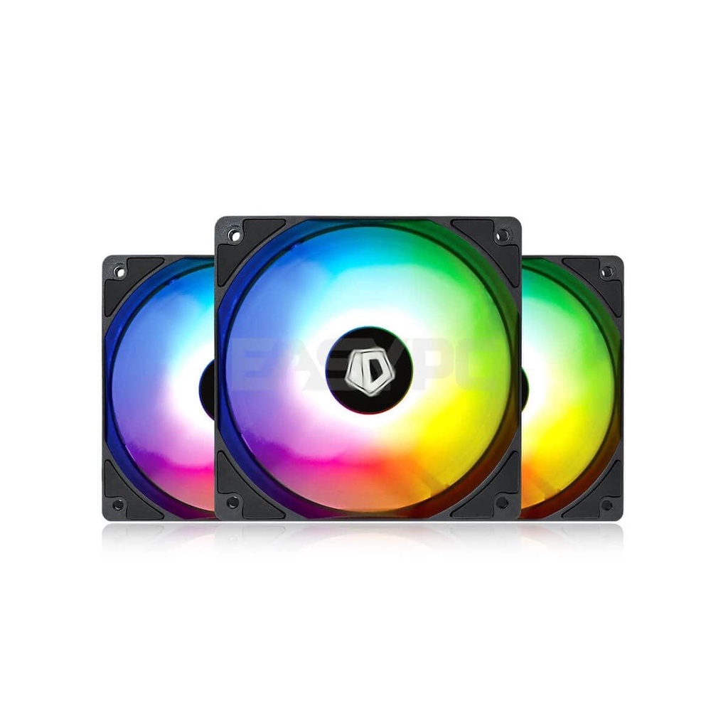 ID Cooling XF12025 TRIO 3 in 1 CHASSIS FAN ARGB/RGB,Case fan, 120mm ...