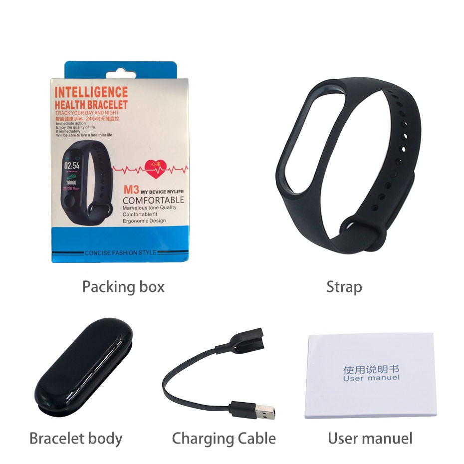 M3 intelligent health bracelet hot sale