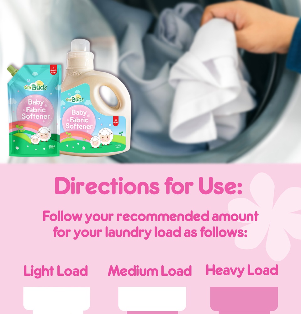 Tiny Buds Exclusive Baby Fabric Softener 850ml Buy 6 Get 1 FREE Full
