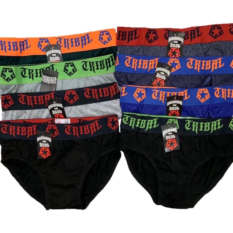 6/12PCS Tribal BRIEF Men's Underwear 100%Cotton. | Shopee Philippines