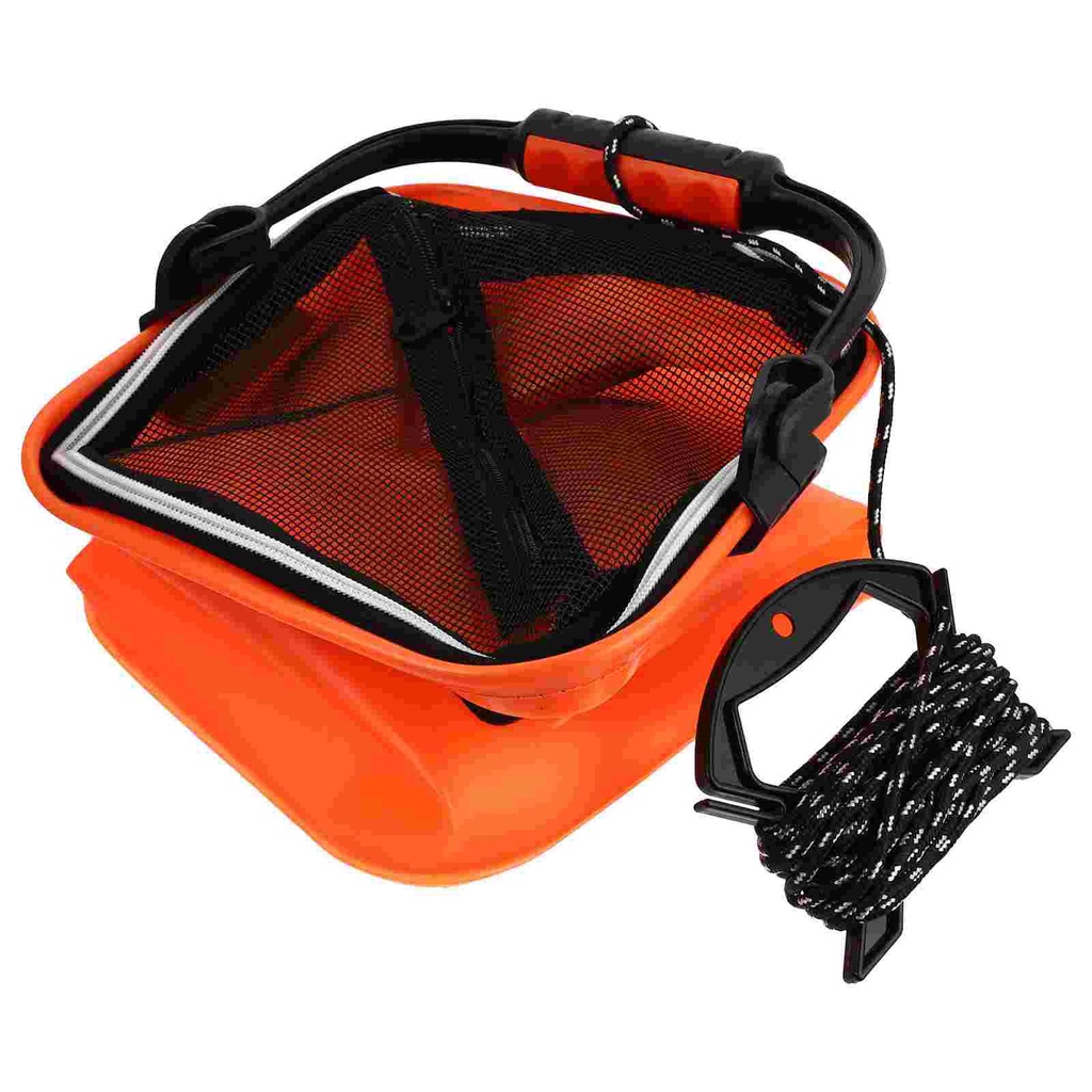 1Pc Storage Container Bait Foldable Portable Collapsible Water Bucket
