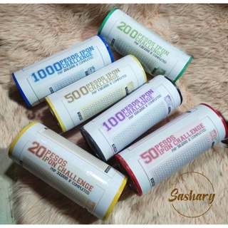 PAPER BILLS Ipon Challenge Alkansya (20 pesos, 50 pesos, 100, pesos, 200, 500, 1000 pesos)