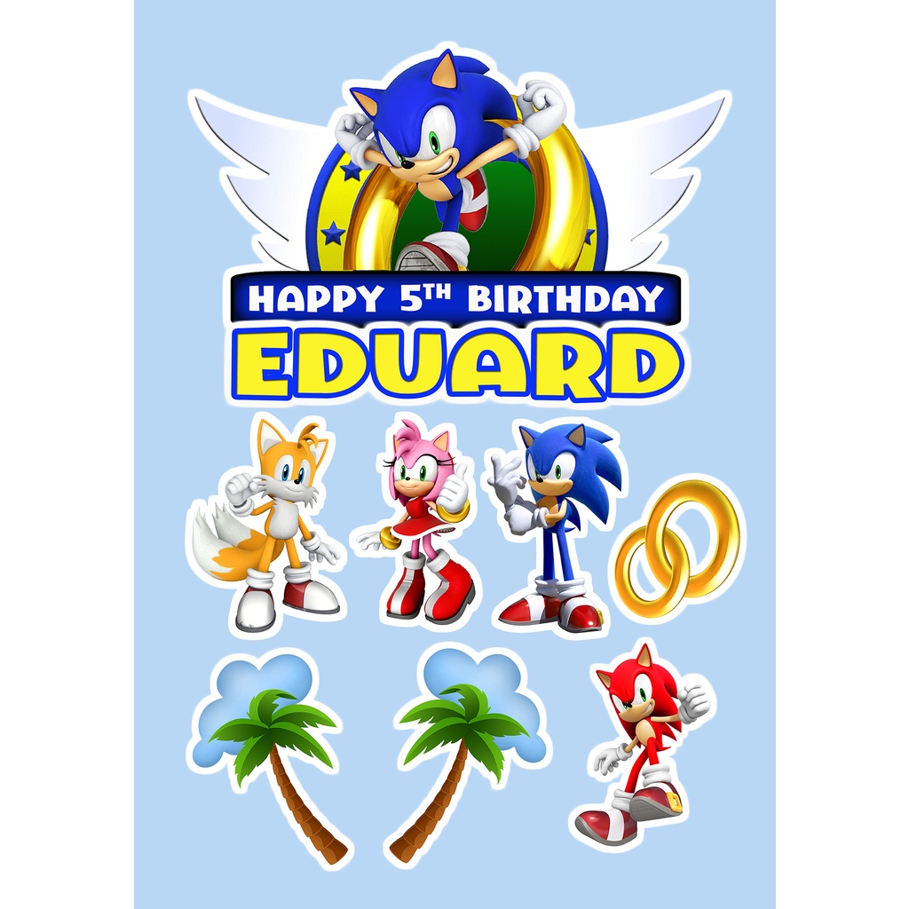 sonic-the-hedgehog-cake-topper-personalized-with-name-and-age-only